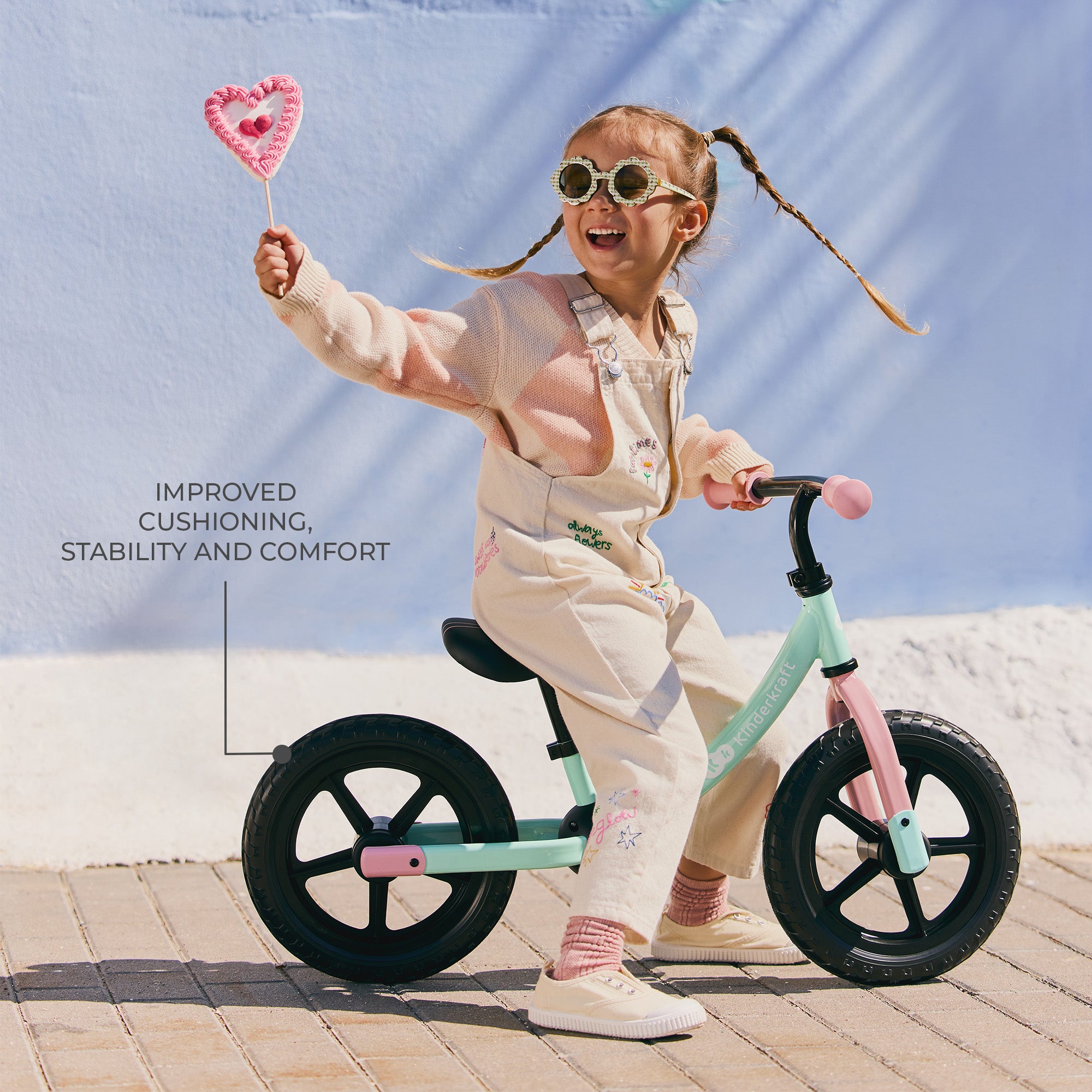 Kinderkraft колело за баланс 2WAY NEXT 2025 CANDY MINT