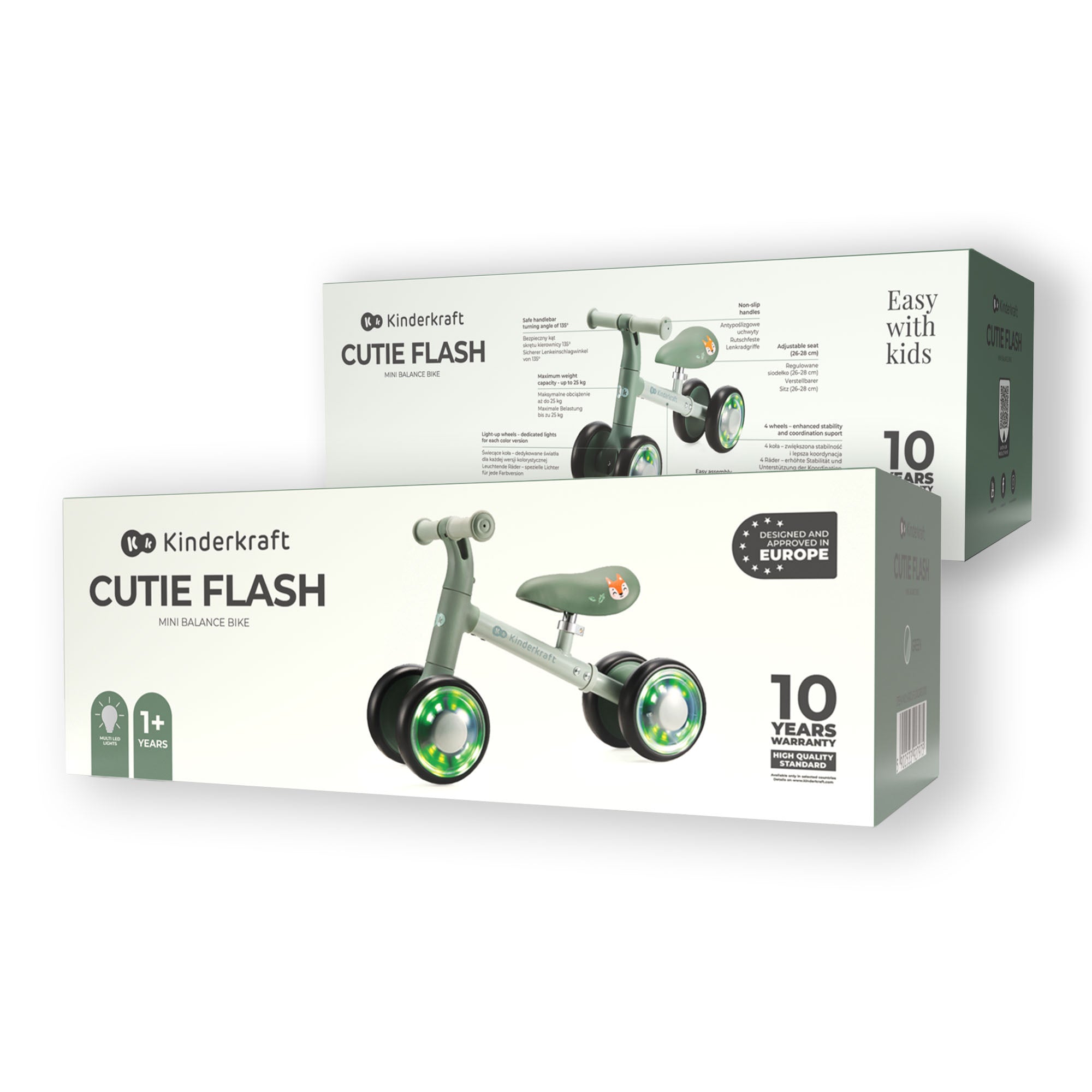 Kinderkraft CUTIE FLASH ride on GREEN