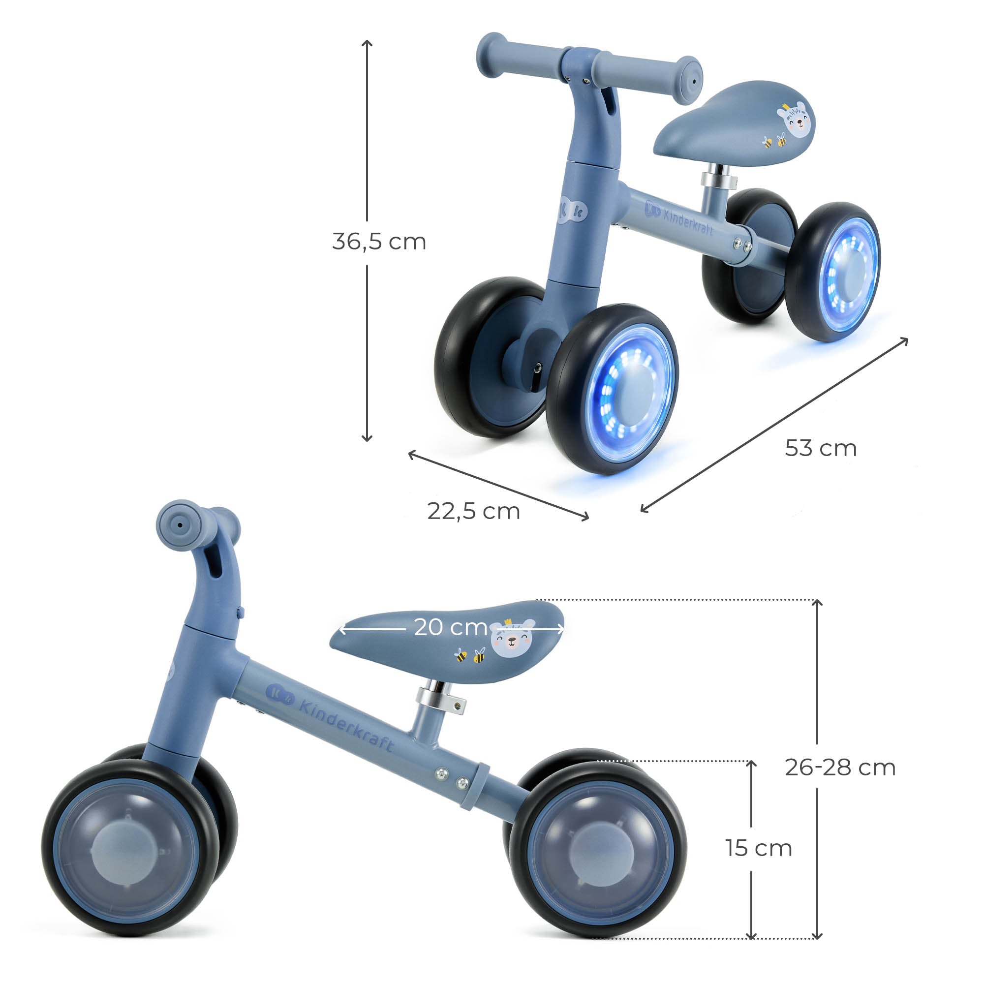 Kinderkraft CUTIE FLASH ride on BLUE