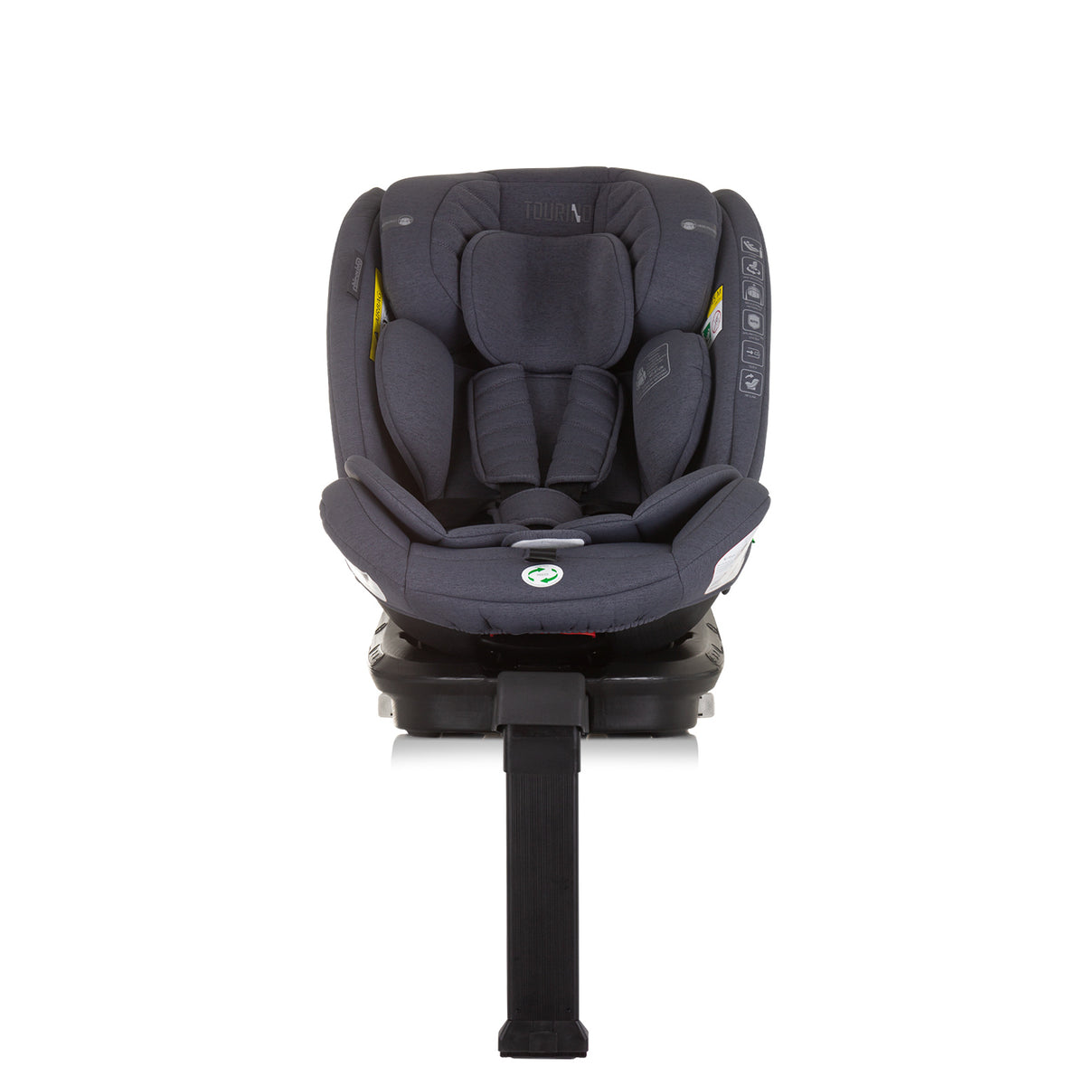 Chipolino Столче за кола 360 I-size 40-150 ТОРИНО гранит
