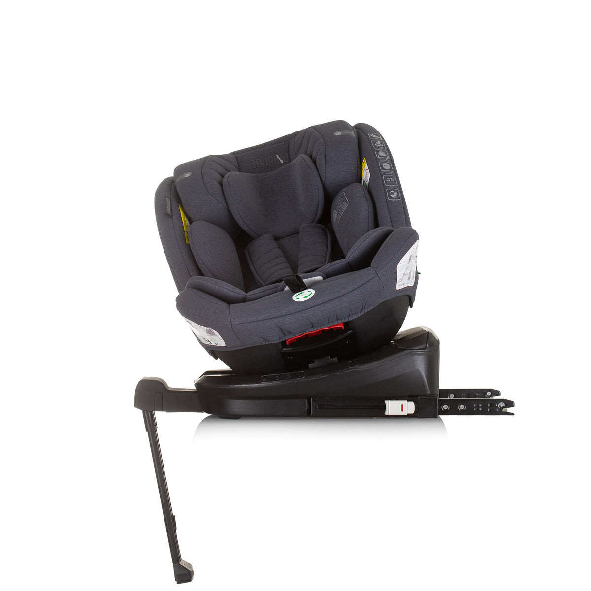Chipolino Столче за кола 360 I-size 40-150 ТОРИНО гранит