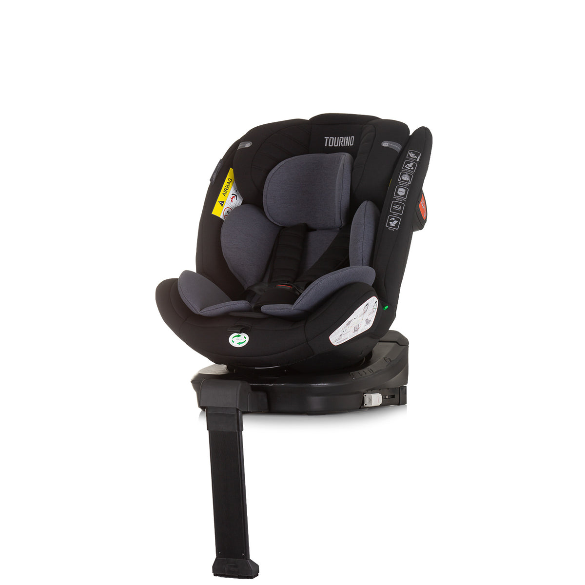 Chipolino Столче за кола 360 I-size 40-150 ТОРИНО обсидиа