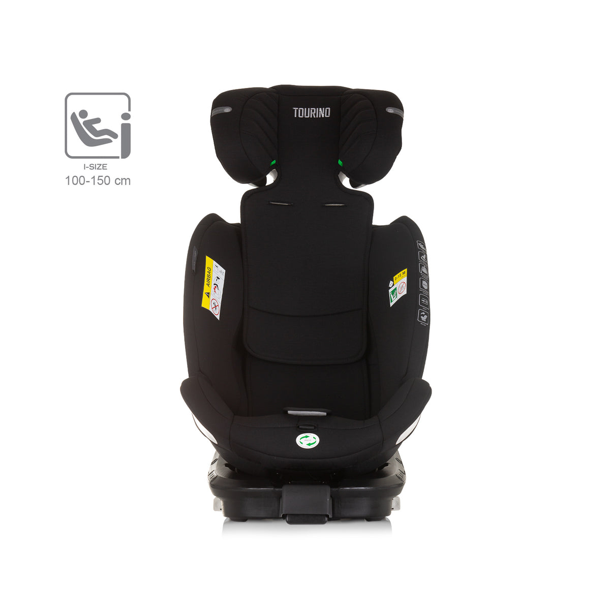 Chipolino Столче за кола 360 I-size 40-150 ТОРИНО обсидиа