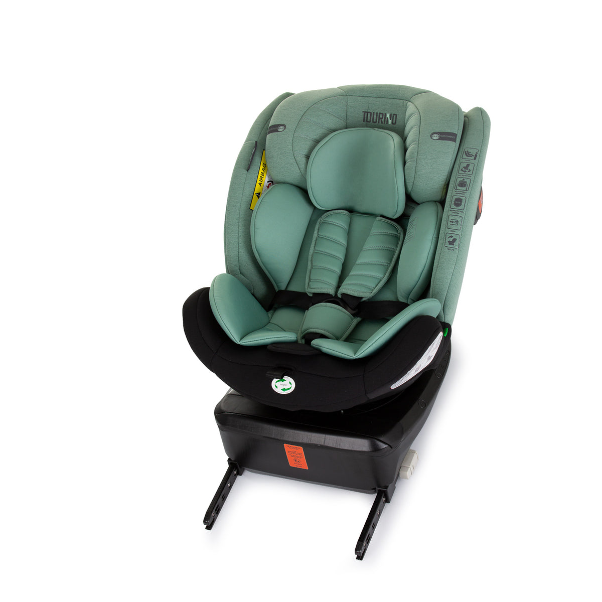 Chipolino Столче за кола 360 I-size 40-150 ТОРИНО зелено