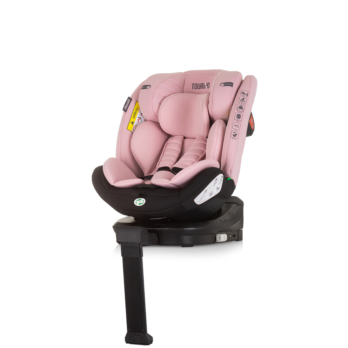 Chipolino Столче за кола 360 I-size 40-150 ТОРИНО фламинг