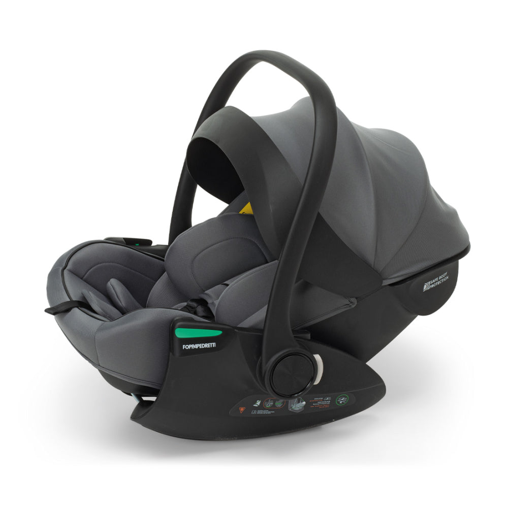 Комплект столче за кола Foppapedretti 3 в 1 Disk Grow i-Size + база Disk i-Size + столче Disk Infant i-Size stone