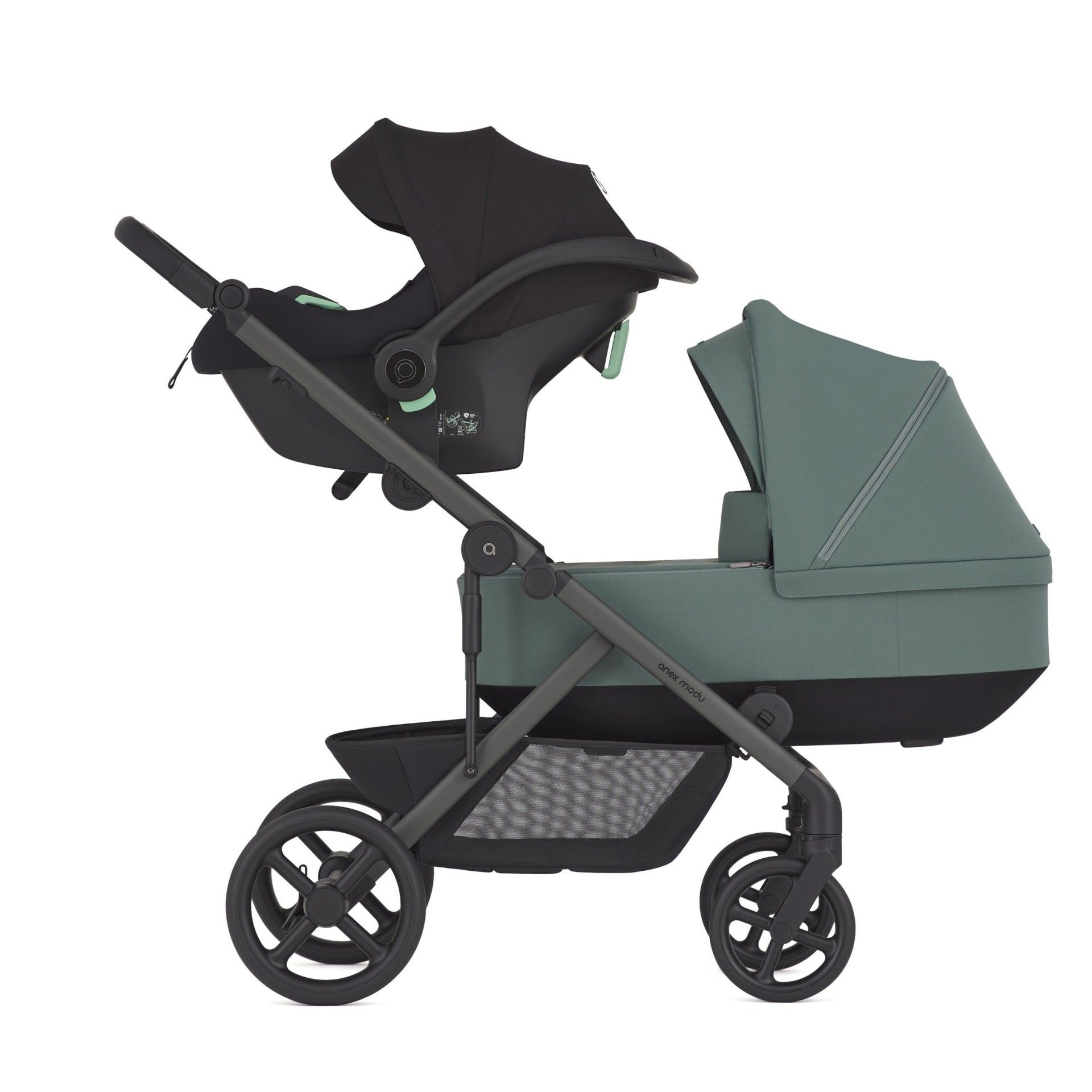 Бебешка количка Anex Modu Double Seat Greeny