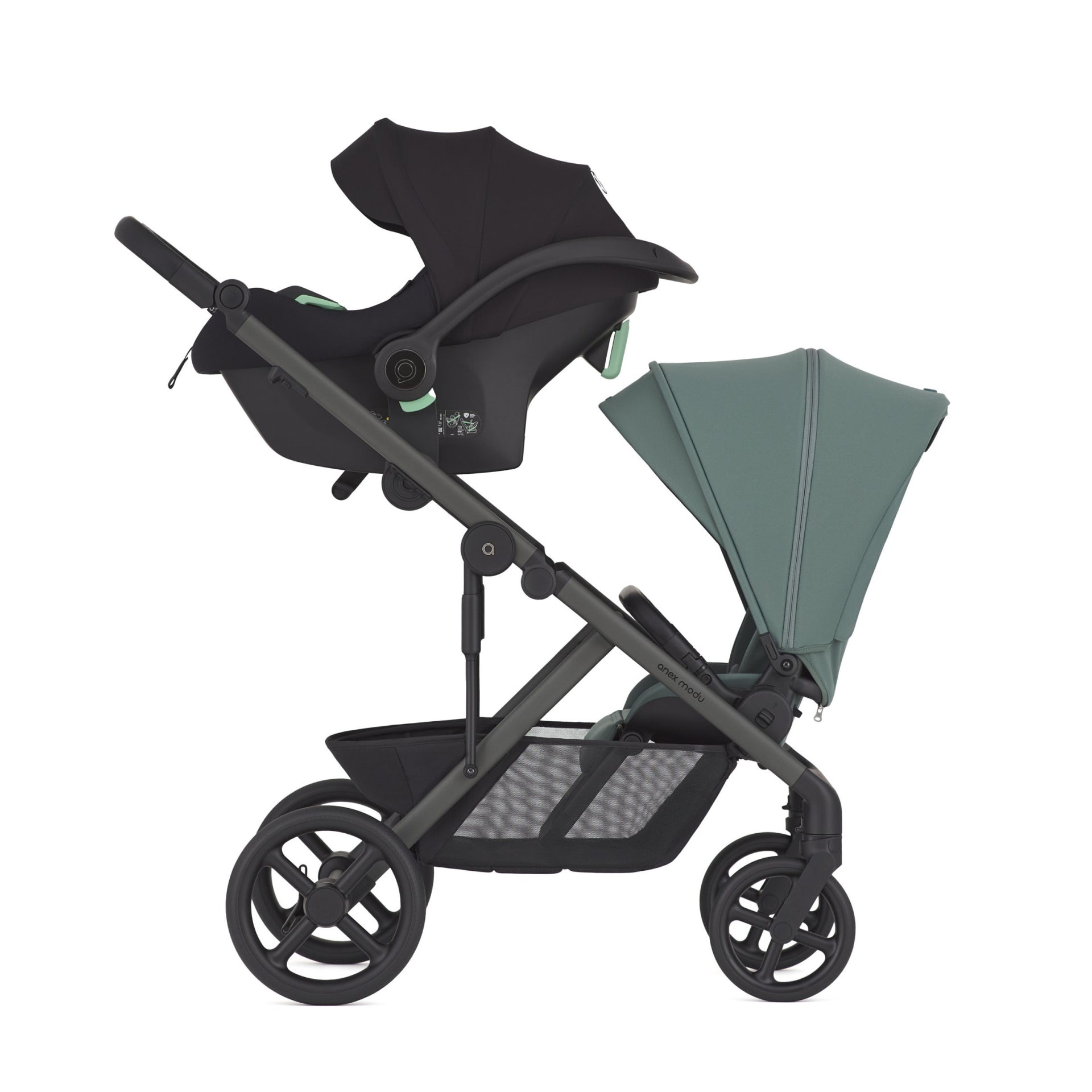 Бебешка количка Anex Modu Double Seat Greeny