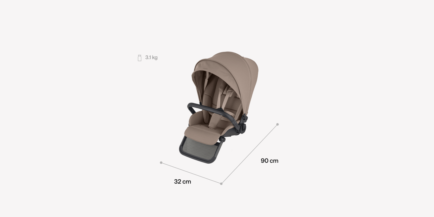 Бебешка количка Anex Modu Double Seat Greeny