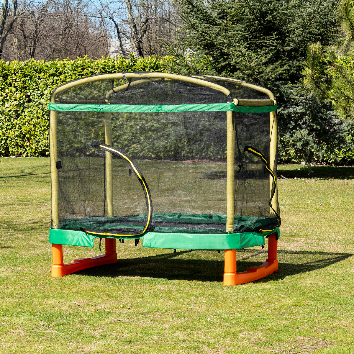 Chipolino Голям батут Playground 200 см.с пързалка зел