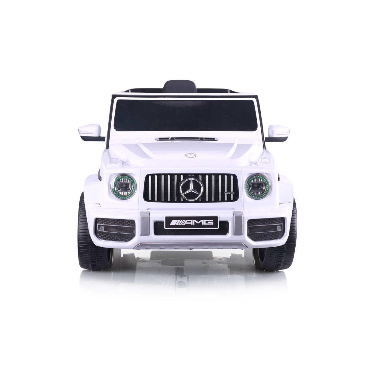 Chipolino Джип Mercedes AMG G63 бял, EVA гуми, кожена
