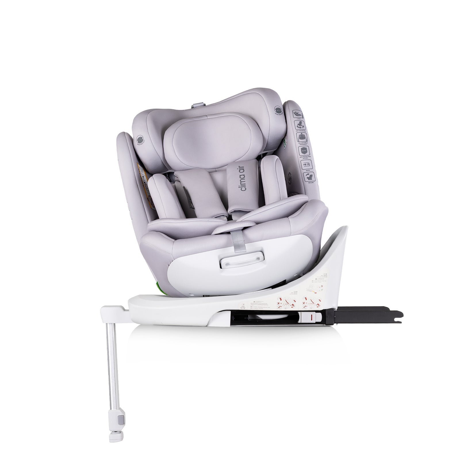 Chipolino Столче за кола360 I-size 40-150 CLIMA AIR облак