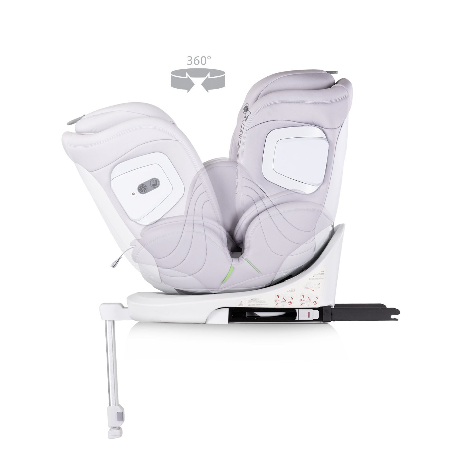 Chipolino Столче за кола360 I-size 40-150 CLIMA AIR облак