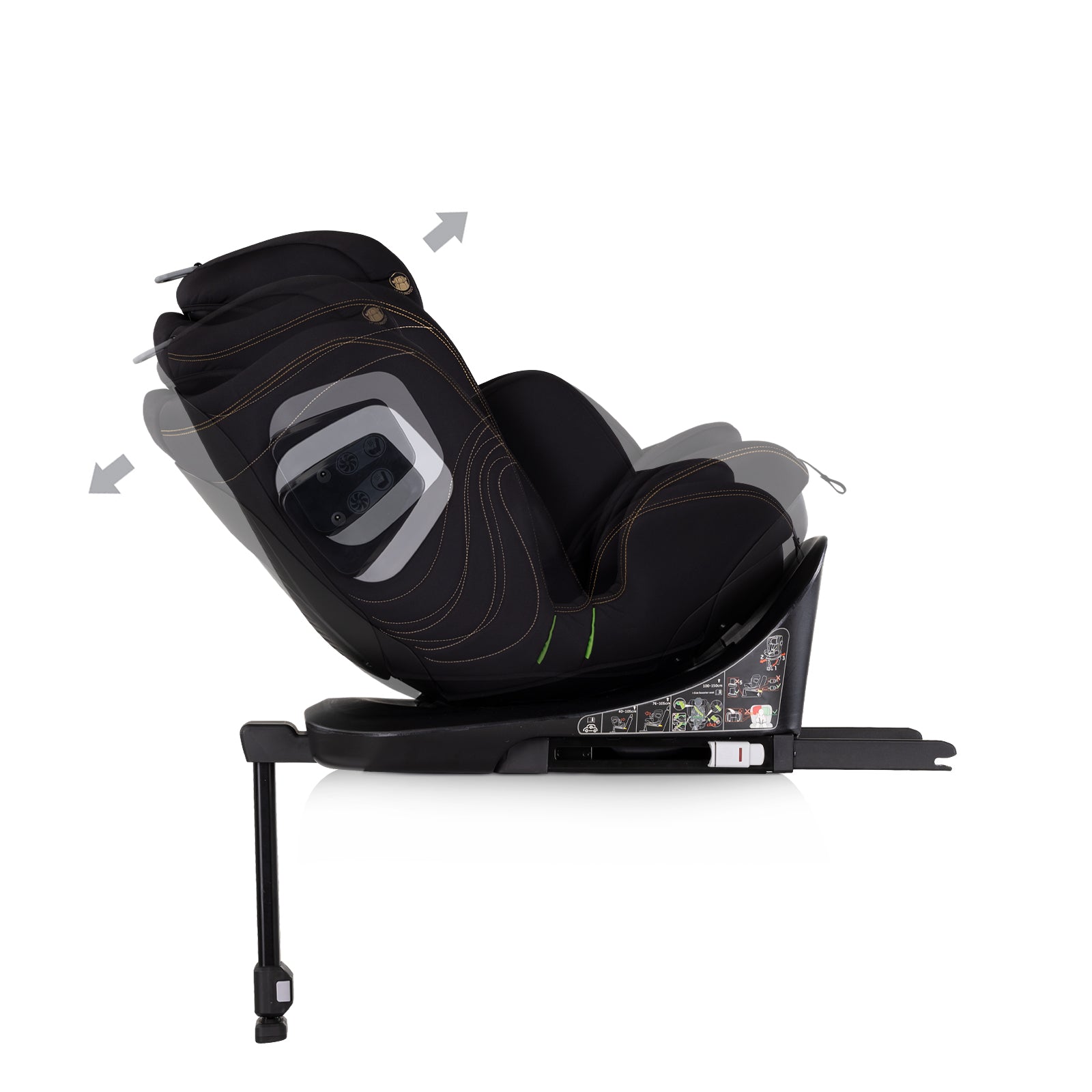 Chipolino Столче за кола360 I-size 40-150 CLIMA AIR къпин