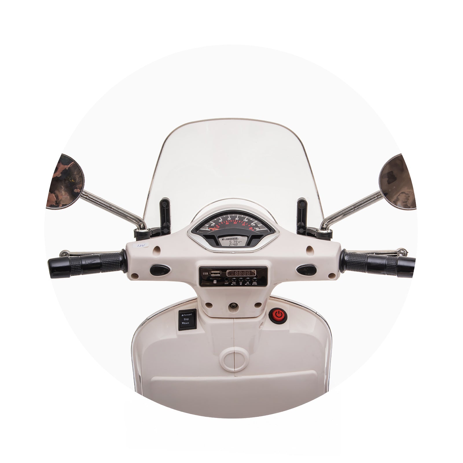 Chipolino Електрически мотор Vespa GTS Super бял