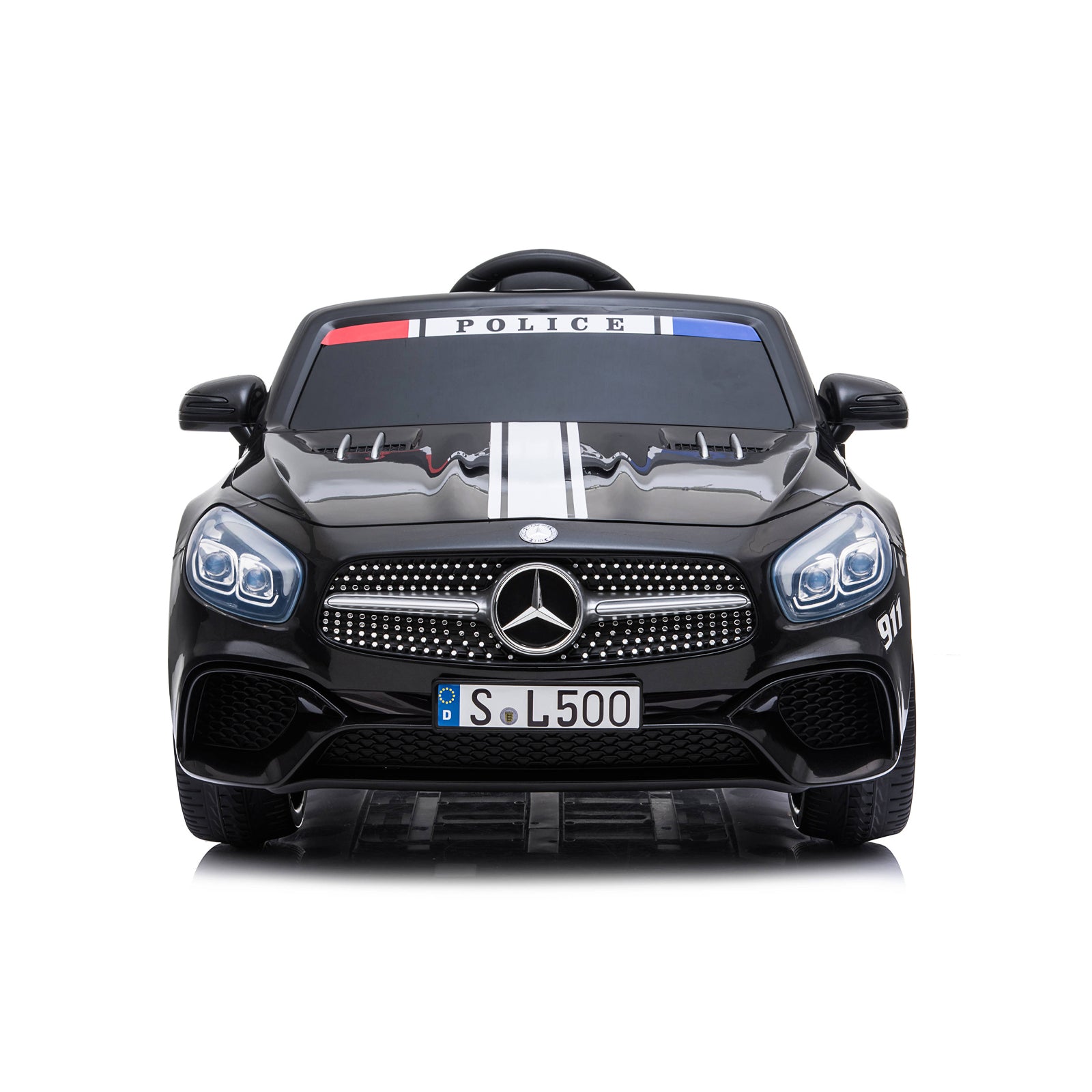 Chipolino Електрическа кола Police Mercedes SL500 черна