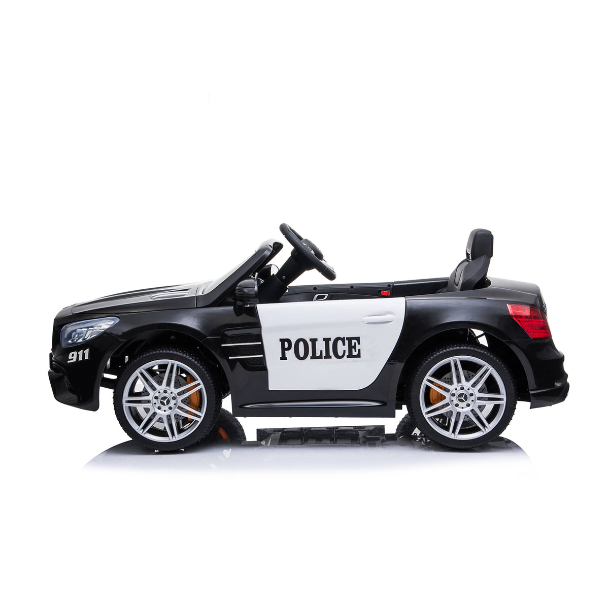 Chipolino Електрическа кола Police Mercedes SL500 черна