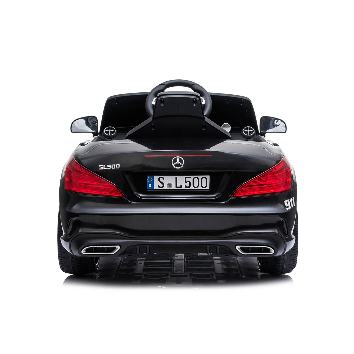 Chipolino Електрическа кола Police Mercedes SL500 черна