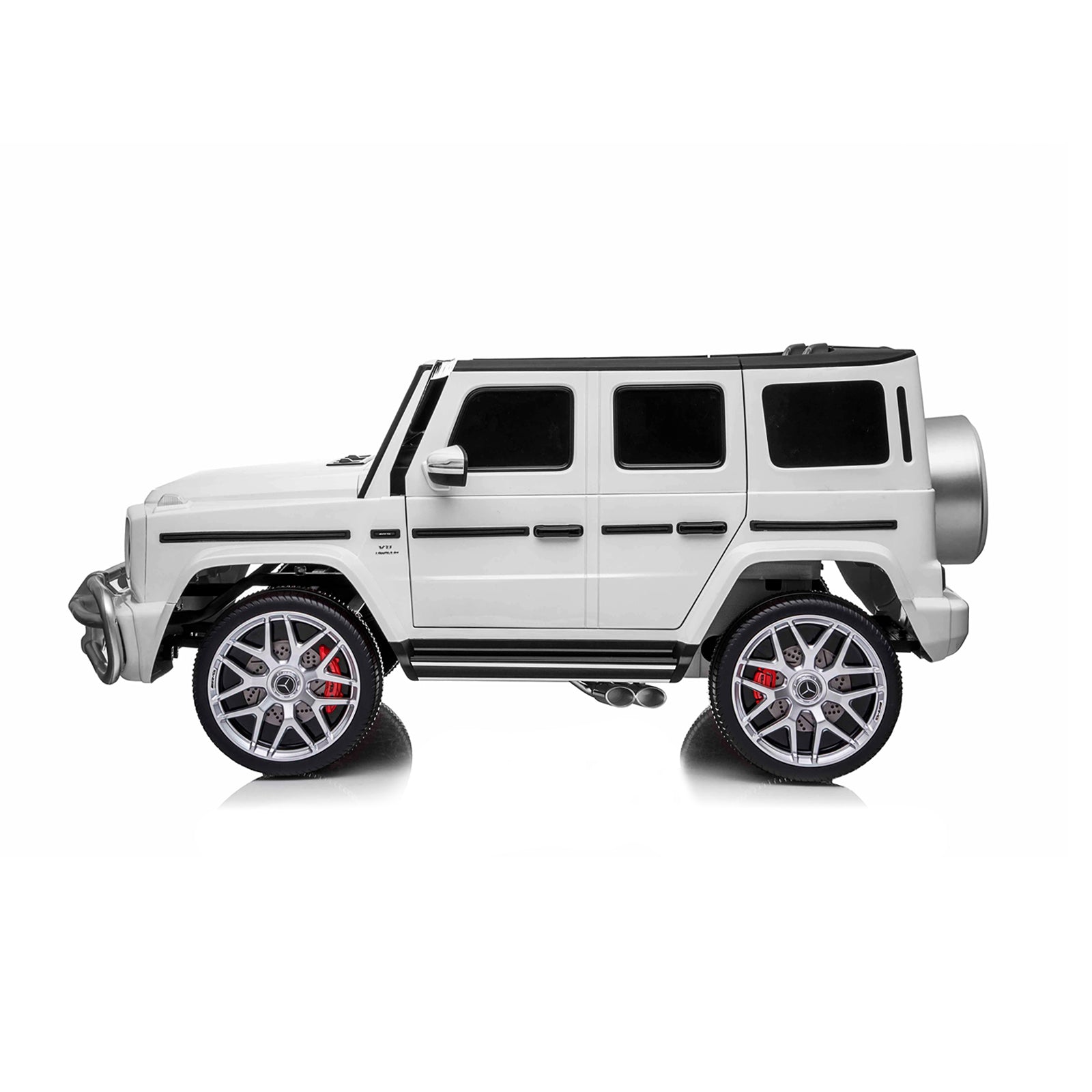 Chipolino Eл.джип MERCEDES G63 за две деца бял EVA