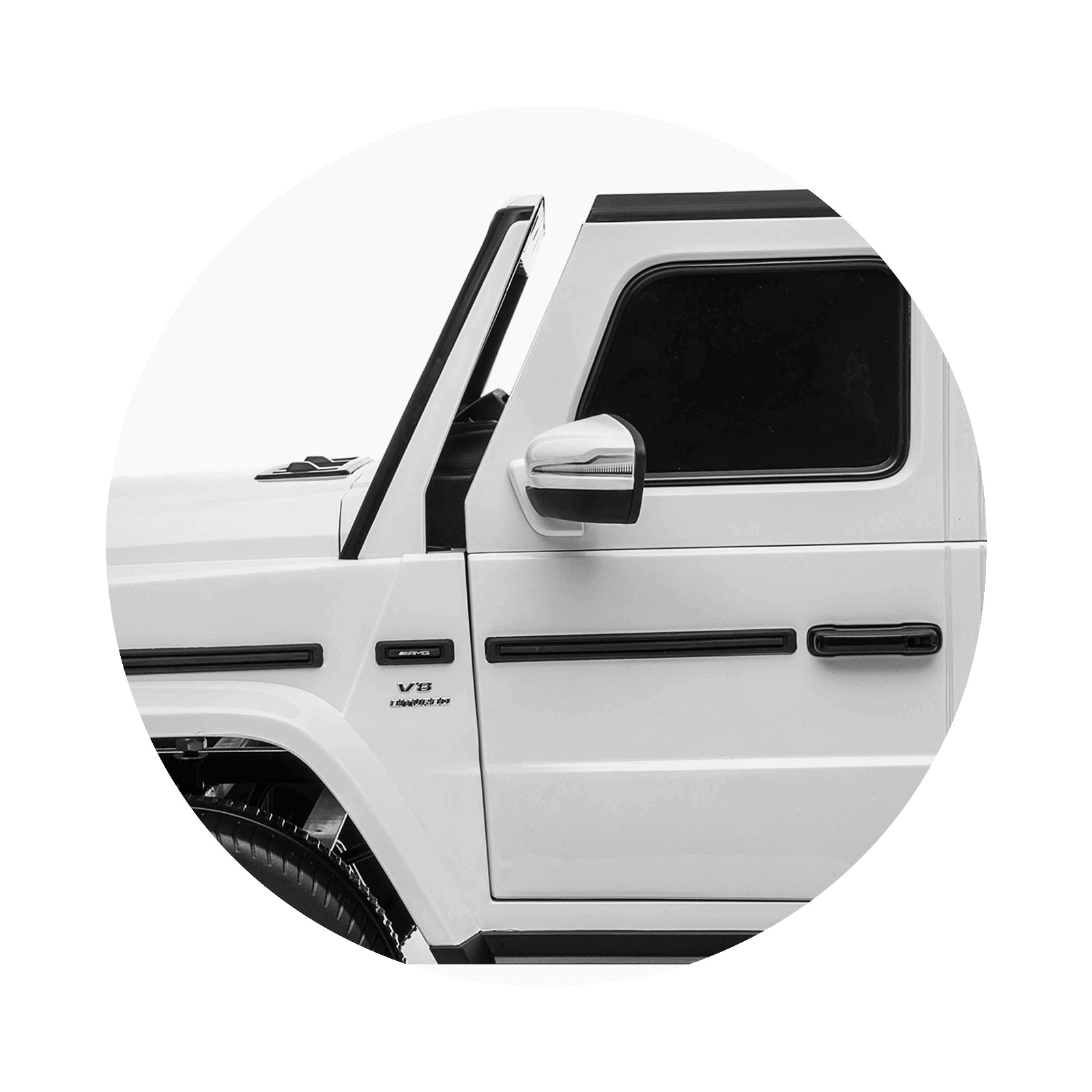 Chipolino Eл.джип MERCEDES G63 за две деца бял EVA