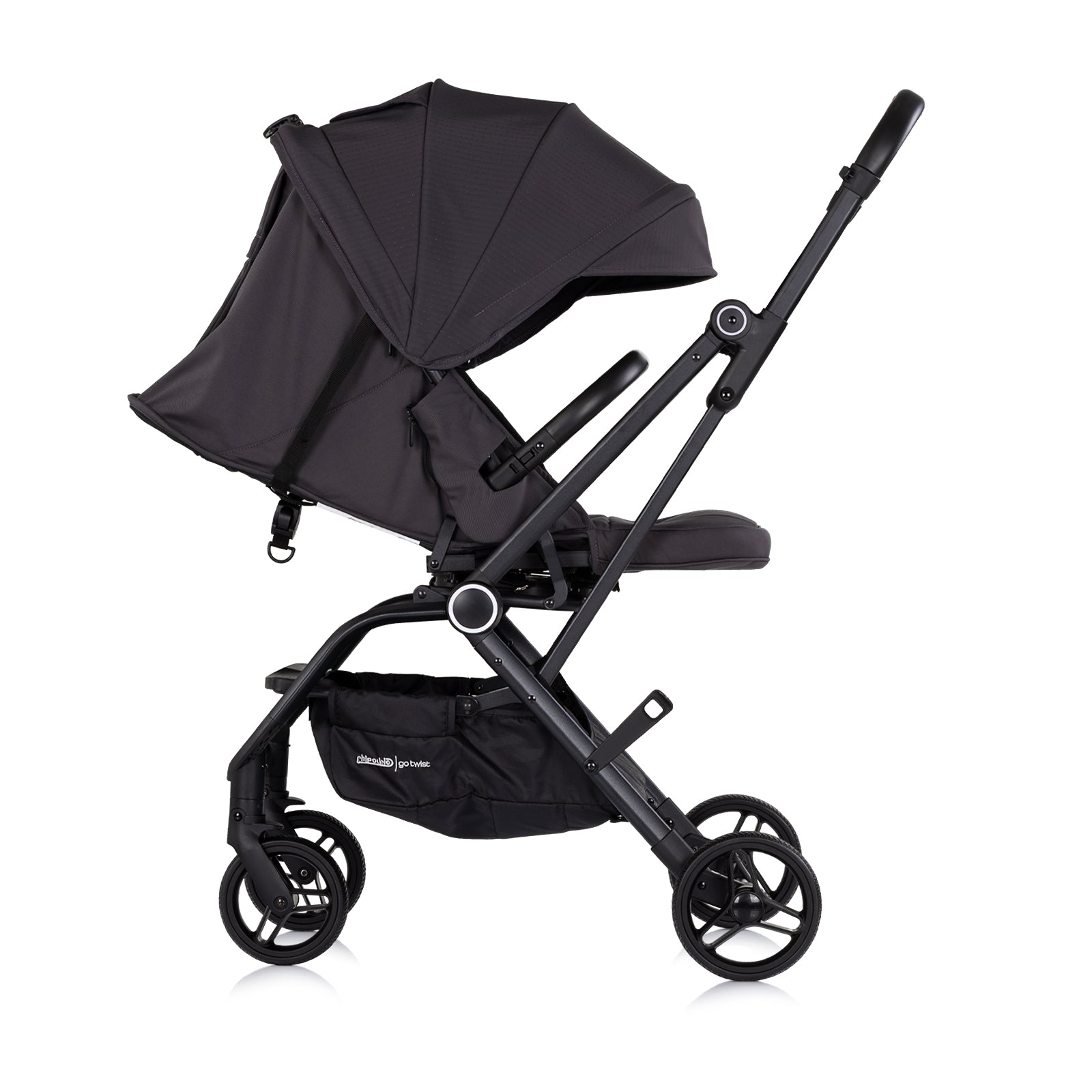 Chipolino Детска количка с 360 "GO TWIST" т. сиво