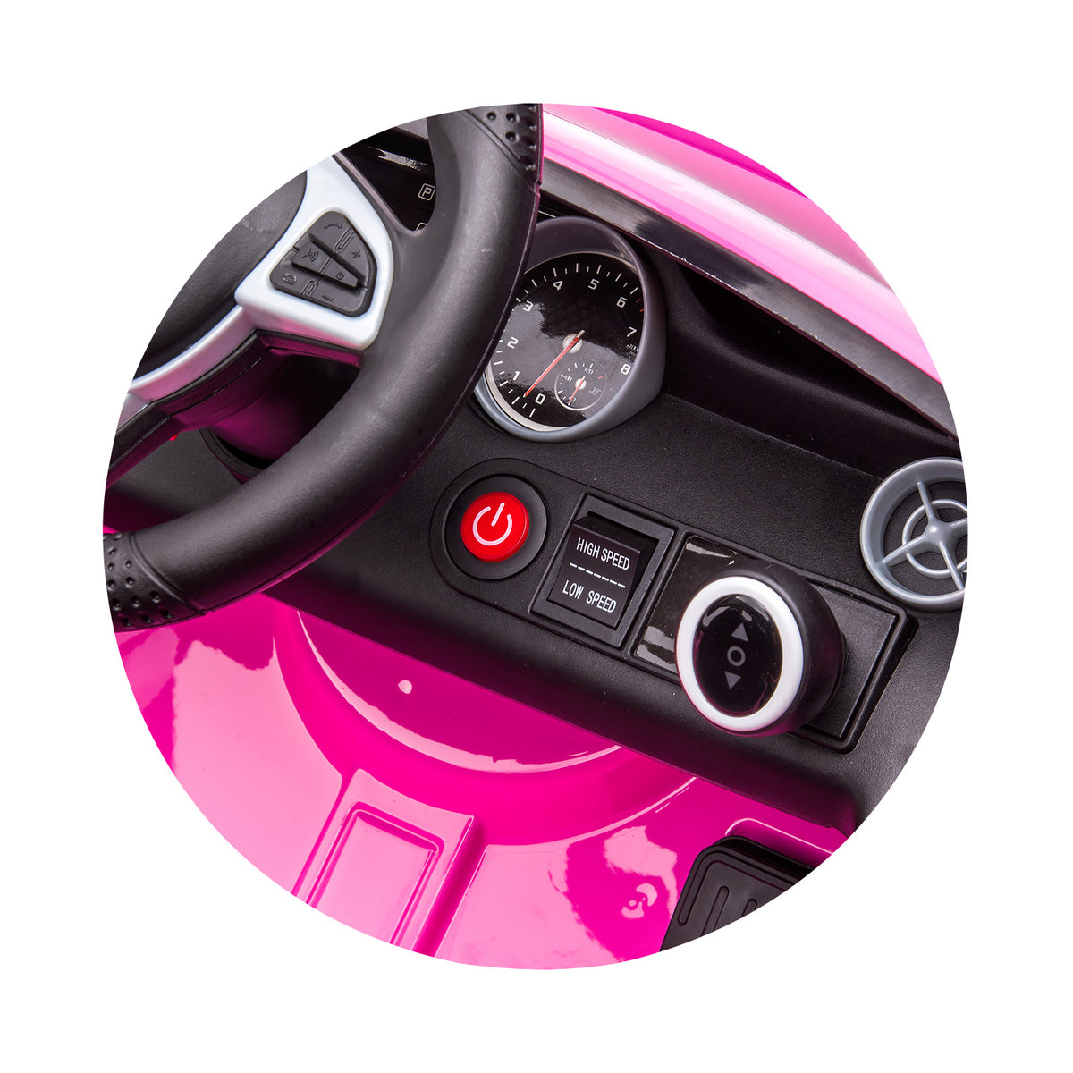 Chipolino Електрическа кола Mercedes Benz SLC300 LUX розова