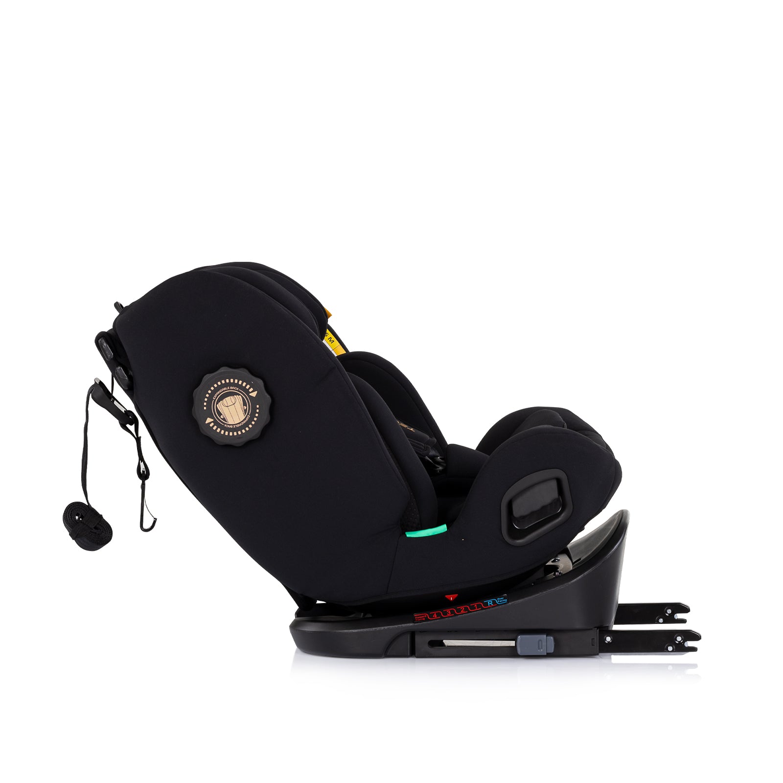 Chipolino Столче за кола360 I-size40-150 Techno iGROW чeр