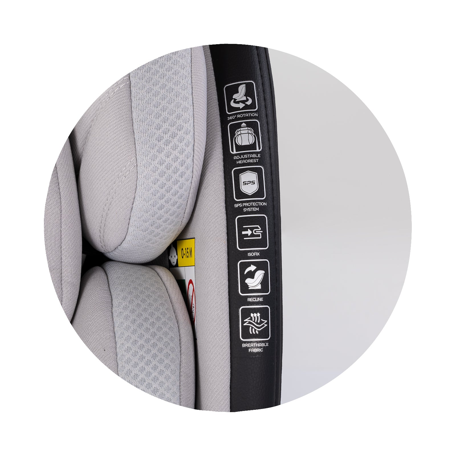 Chipolino Столче за колаI-size 40-150 HYPNOTIC PLUSплатин