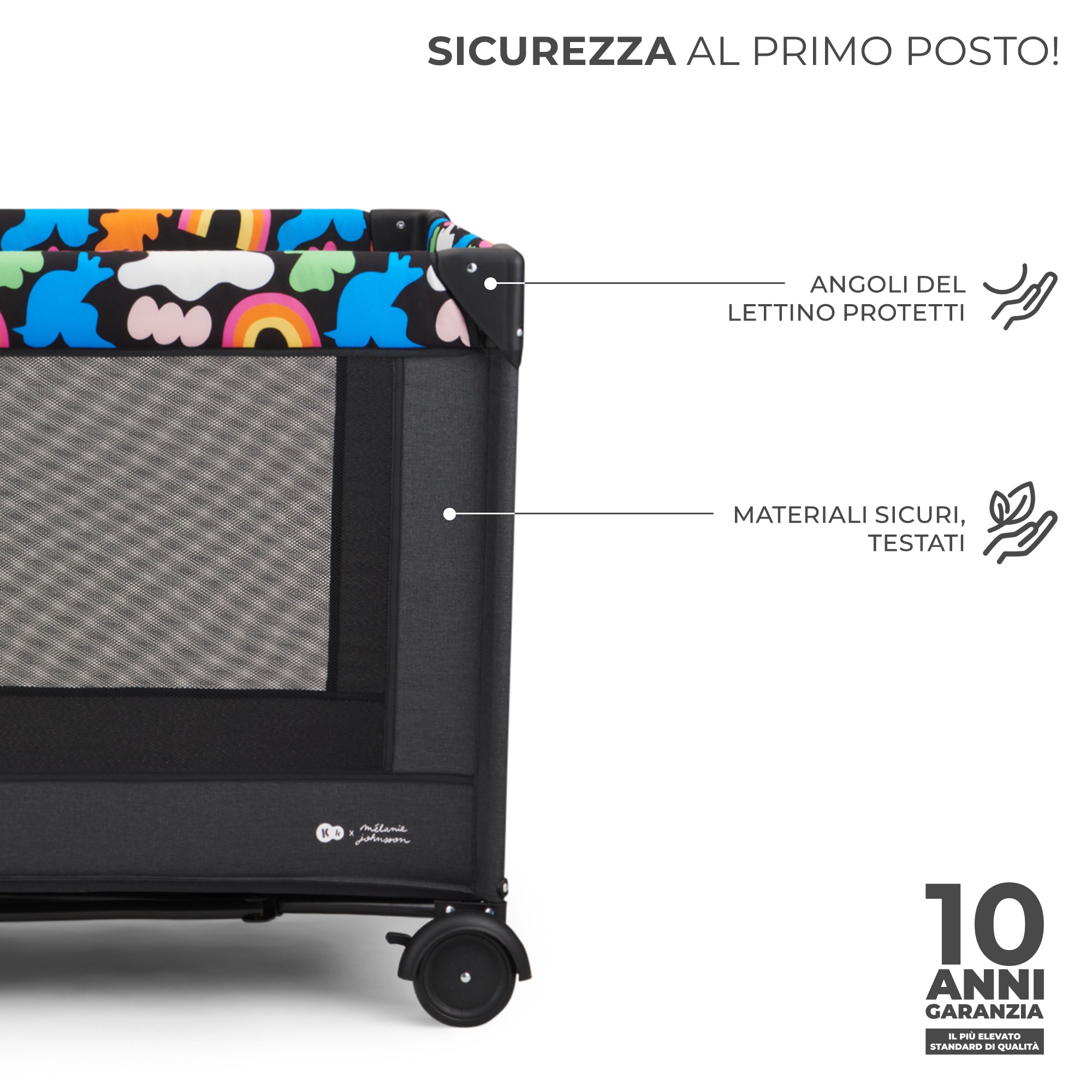 KinderKraft JOY 2 HAPPY SHAPES бебешка кошара