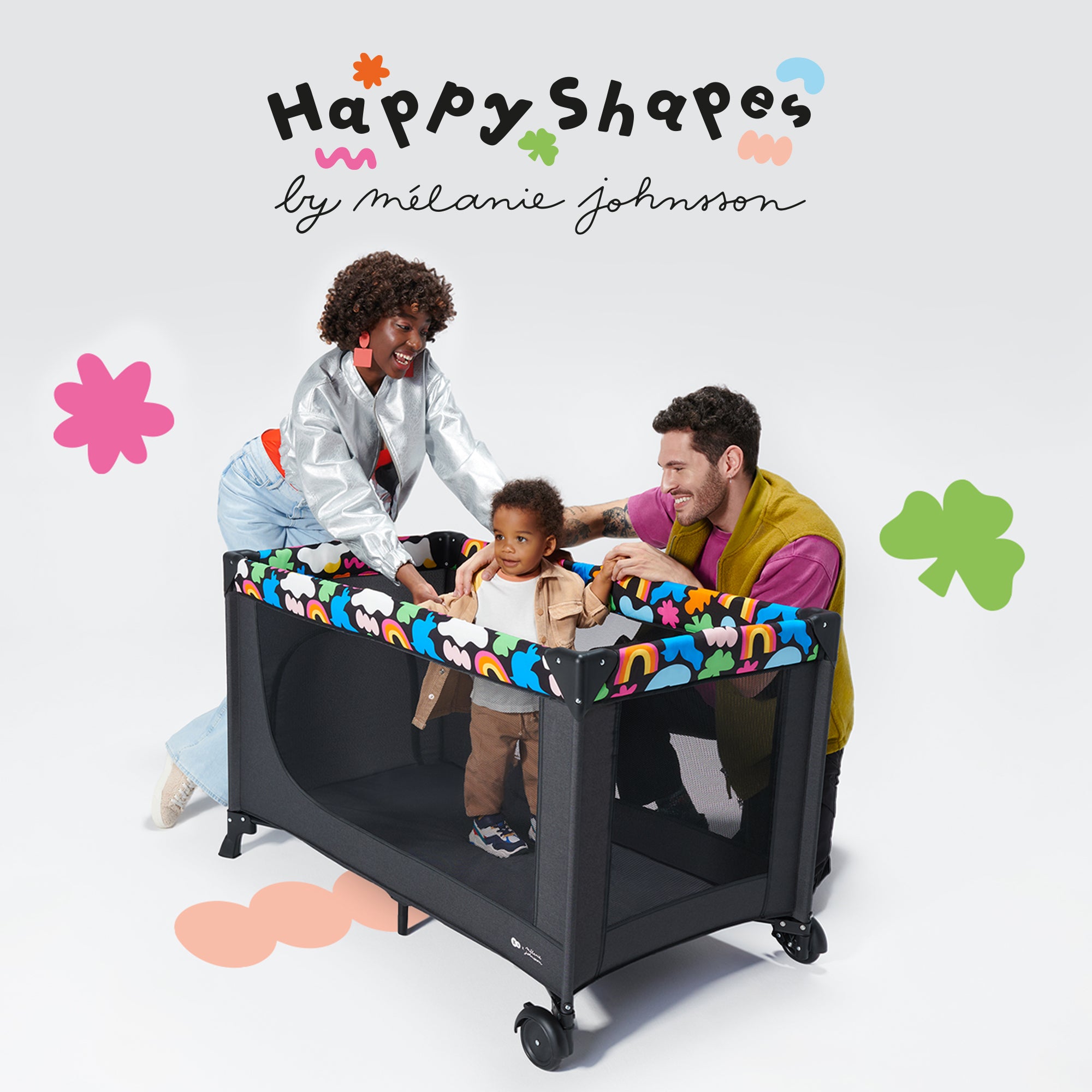KinderKraft JOY 2 HAPPY SHAPES бебешка кошара