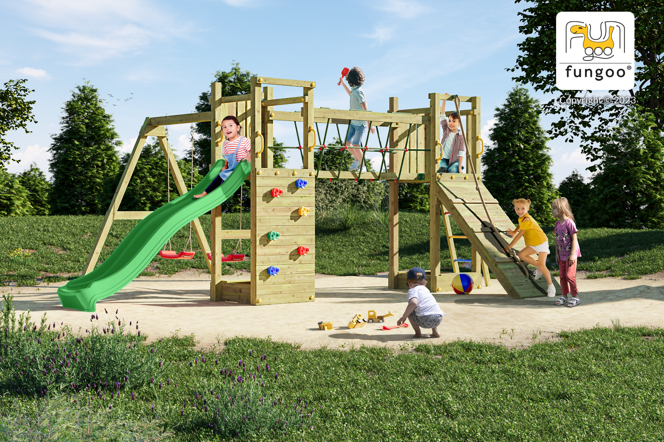 Fungoo 08300 MAXI FUNNY EXPOSURE детска площадка