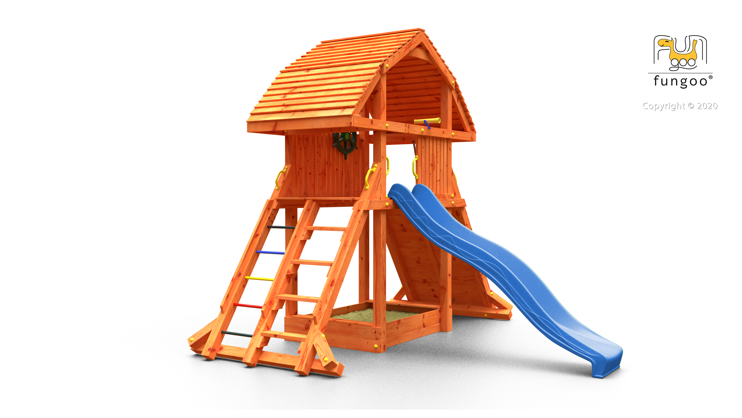 Fungoo 00925 GIANT детска площадка с пързалка