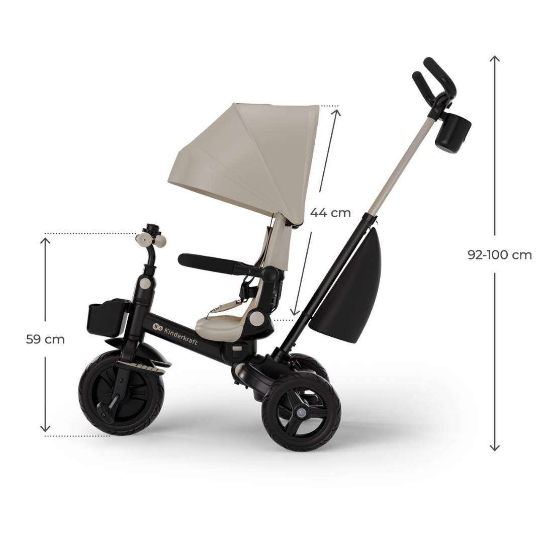 Kinderkraft AVEO 2 Plus триколка BEIGE