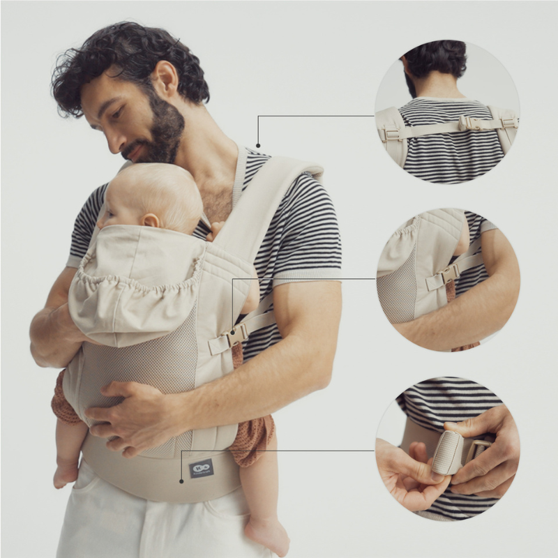 Kinderkraft CARRYBEE ергономична раница BEIGE
