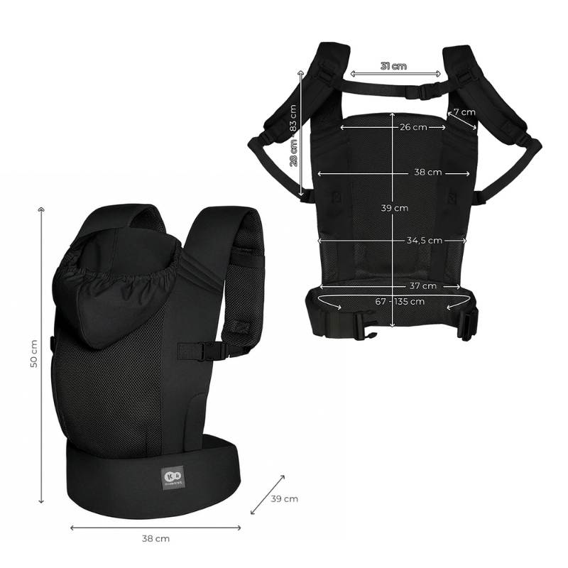 Kinderkraft CARRYBEE ергономична раница GREY