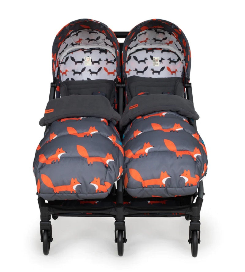 Cosatto CT5359 Woosh Double Charcoal Mr. Fox беб.кол. за близнаци