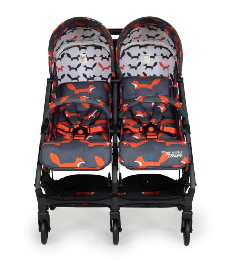 Cosatto CT5359 Woosh Double Charcoal Mr. Fox беб.кол. за близнаци