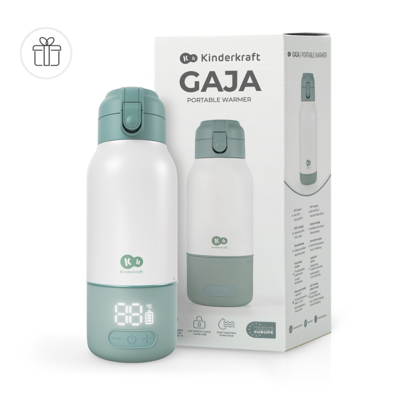 Kinderkraft GAJA термос за подгряване на мляко 2в1 GREEN