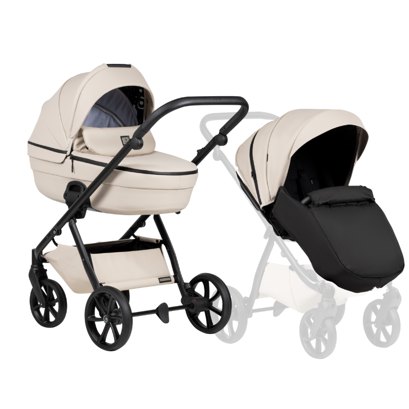 Tutis UNO 6+ Leather бебешка количка 2в1 151 Latte