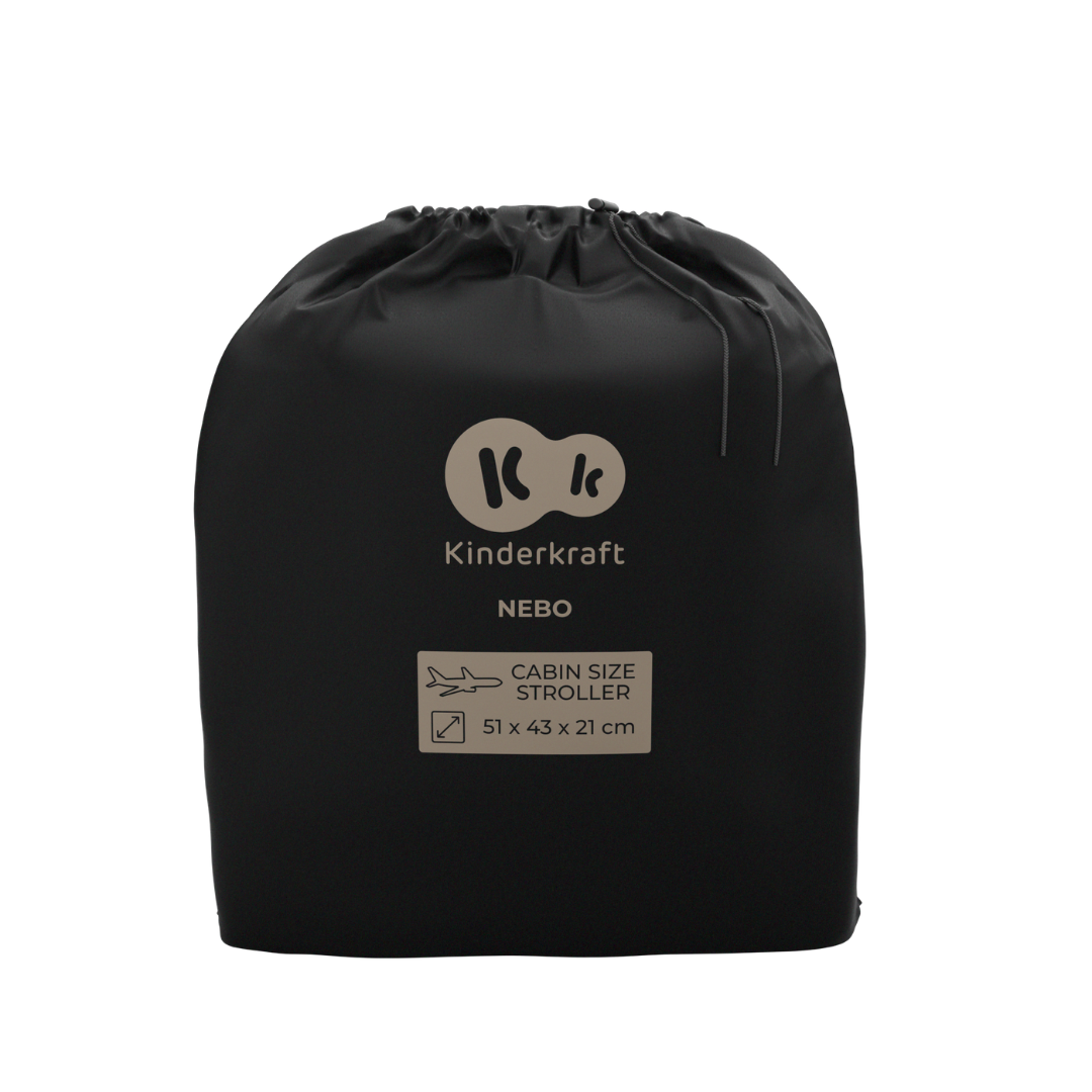 Kinderkraft NEBO бебешка количка MIDNIGHT BLACK