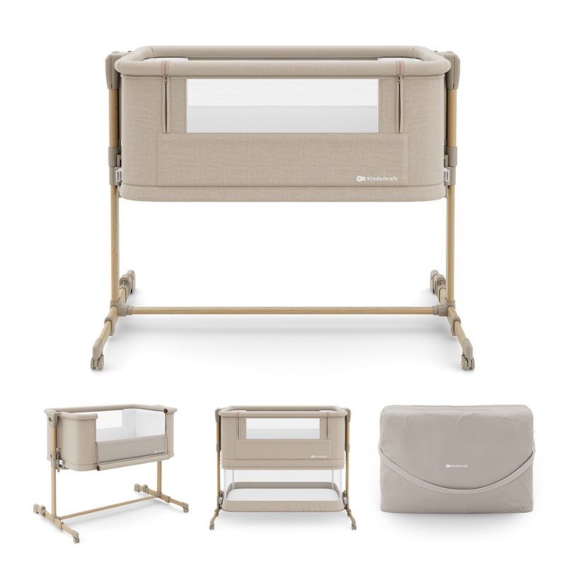 KinderKraft NESTE GROW 2 бебешка кошара BEIGE