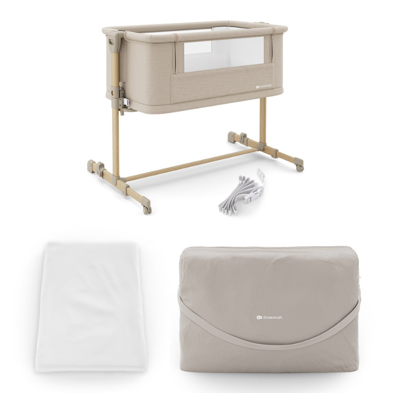 KinderKraft NESTE GROW 2 бебешка кошара BEIGE