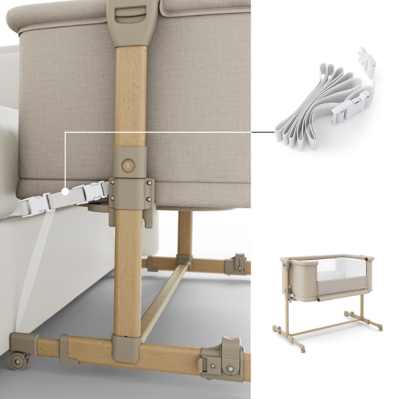 KinderKraft NESTE GROW 2 бебешка кошара BEIGE