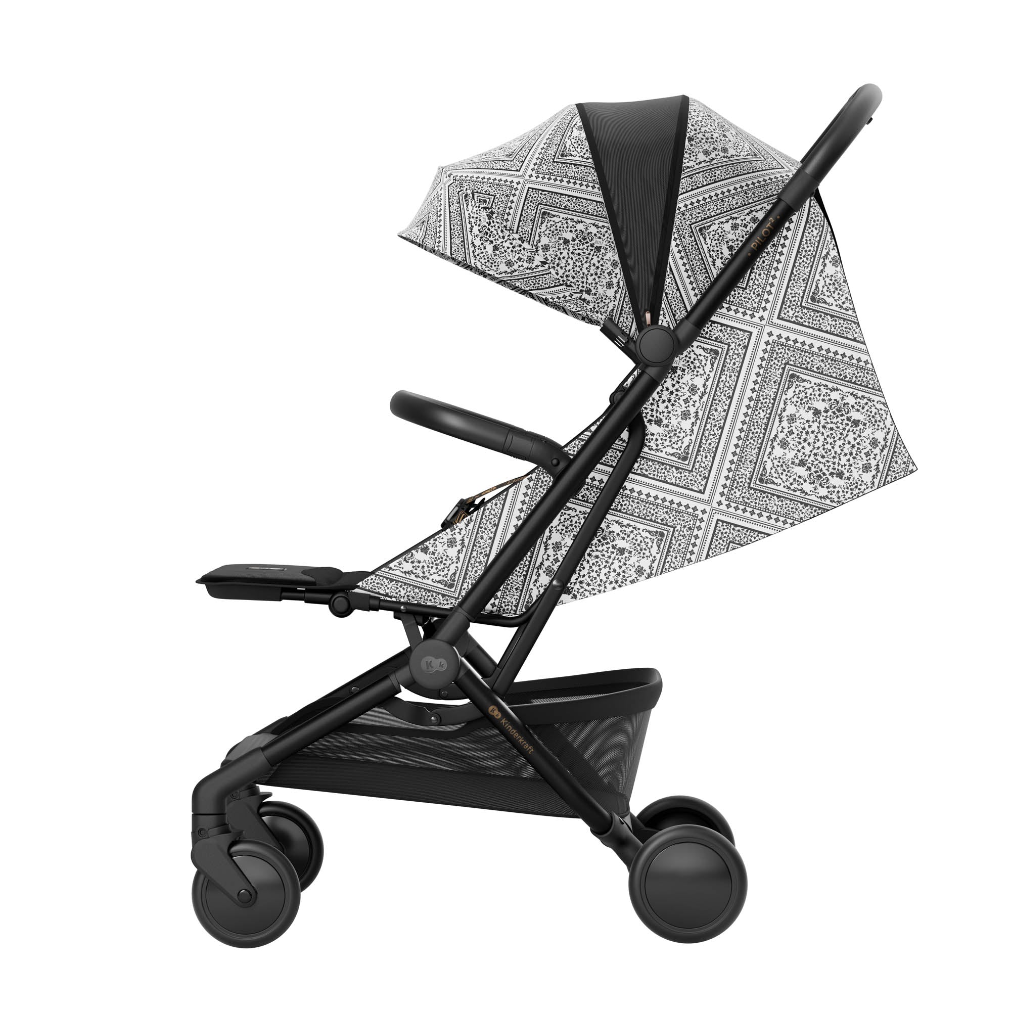 Kinderkraft PILOT 2 бебешка количка BIZUU Lunar Black