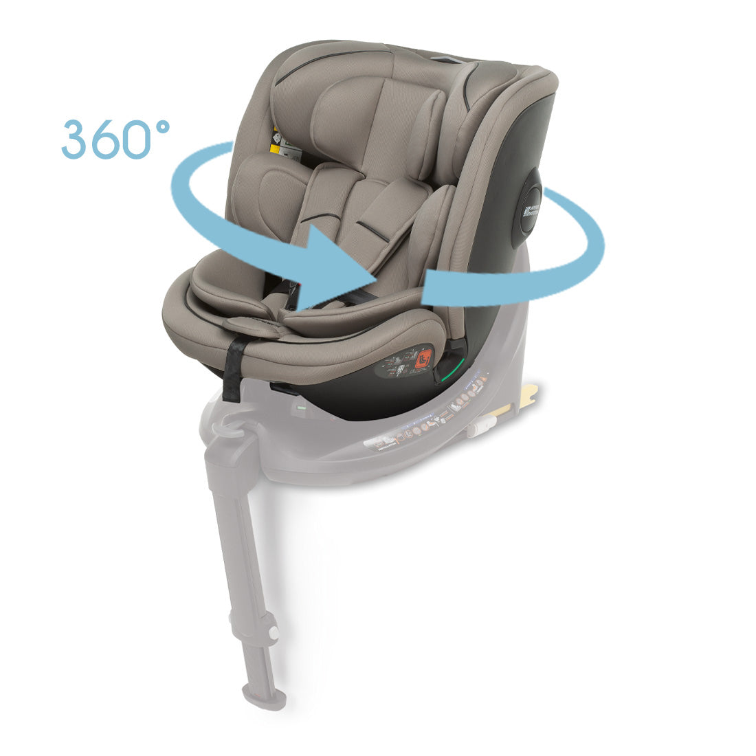 Комплект столче за кола Foppapedretti 3 в 1 Disk Grow i-Size + база Disk i-Size + столче Disk Infant i-Size Desert