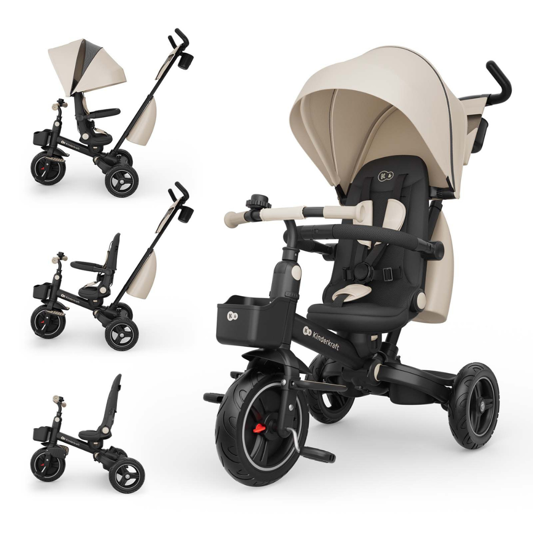 KinderKraft SPINSTEP 2 PLUS триколка БЕЖОВА