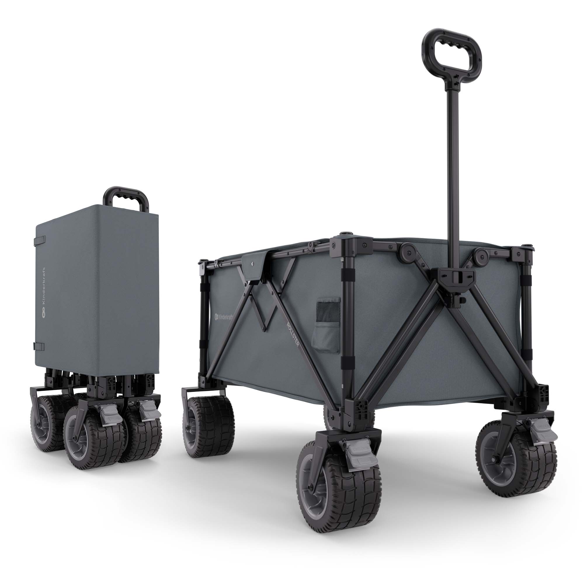 Kinderkraft Rollster сгъваема количка за деца ANTHRACITE