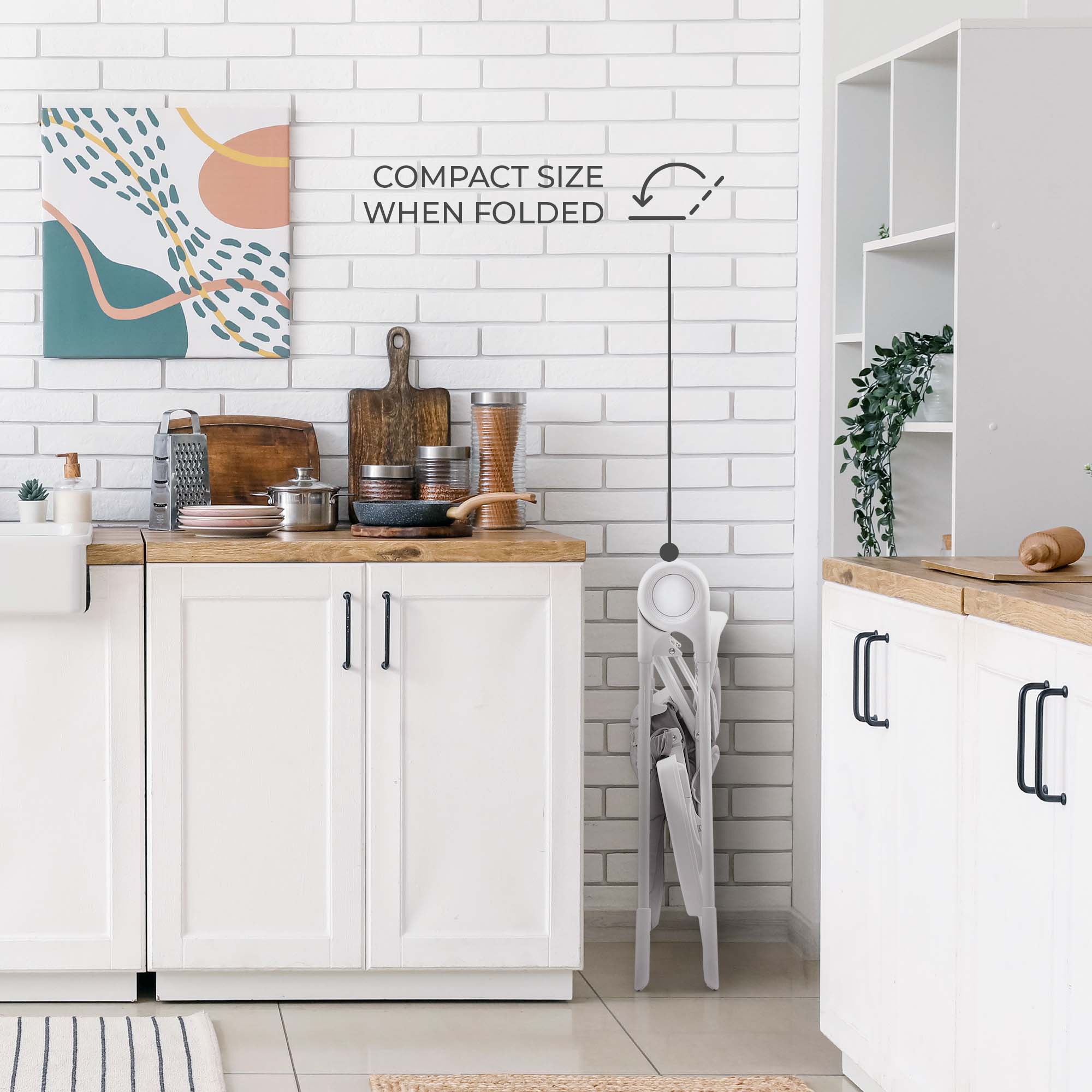 Kinderkraft BINCI столче за хранене LIGHT GREY