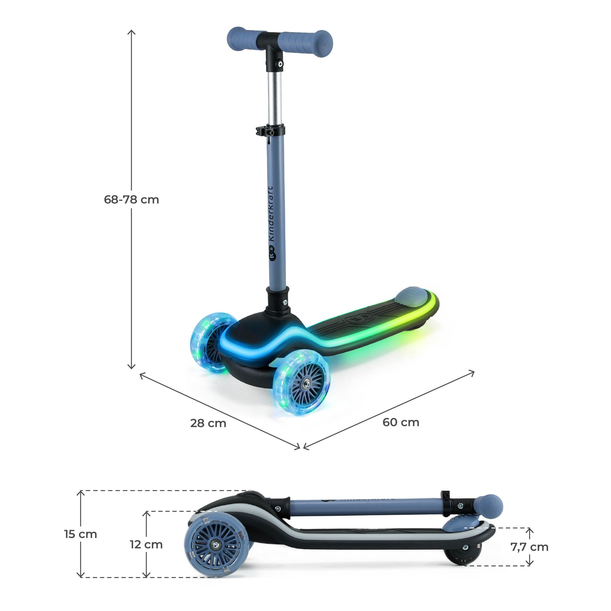 Kinderkraft RAKET тротинетка BLUE