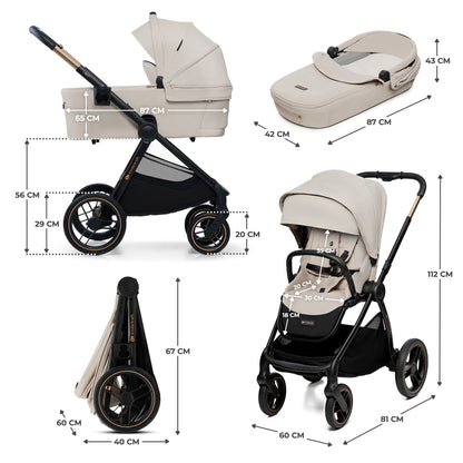 KinderKraft бебешка количка 2в1 NEA 2.0 SOFT BEIGE